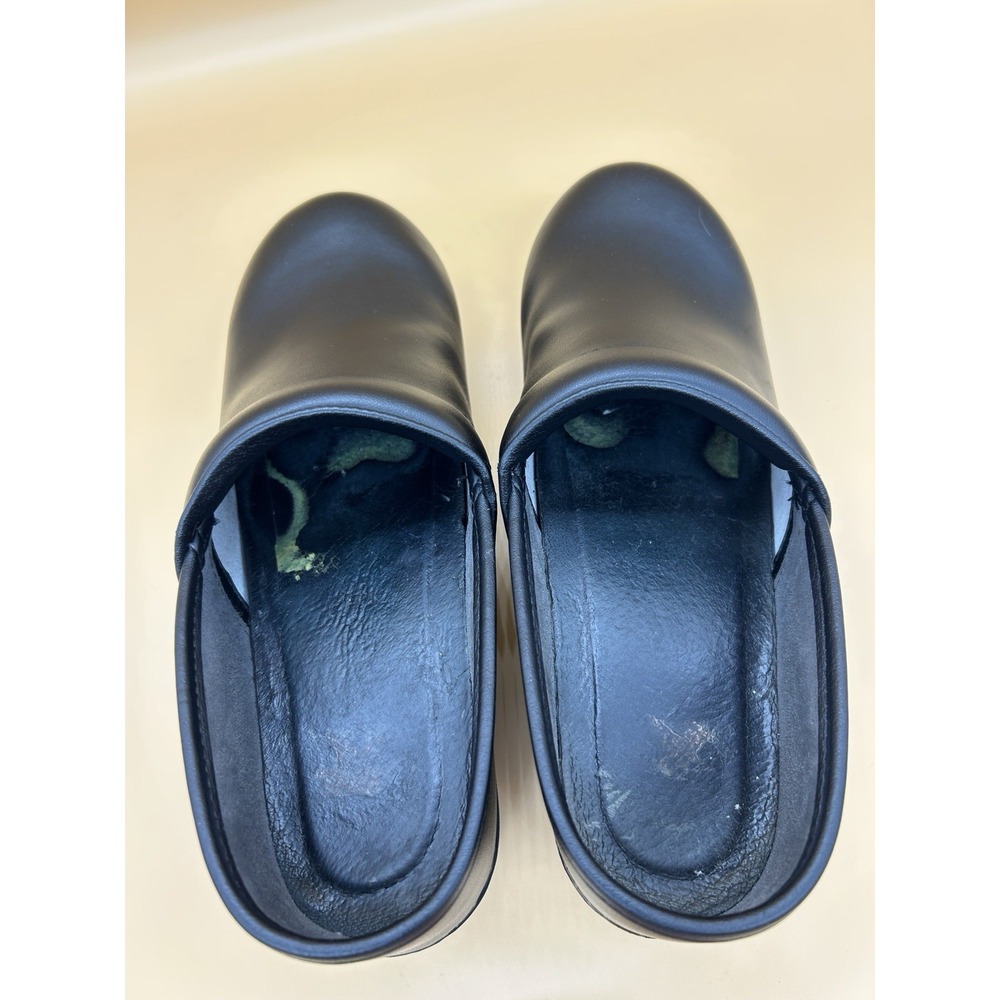 Dansko XP 2.0 Black Leather Clogs EU 41 US 10.5 Nurse Work Slip Resistant - Picture 5 of 9